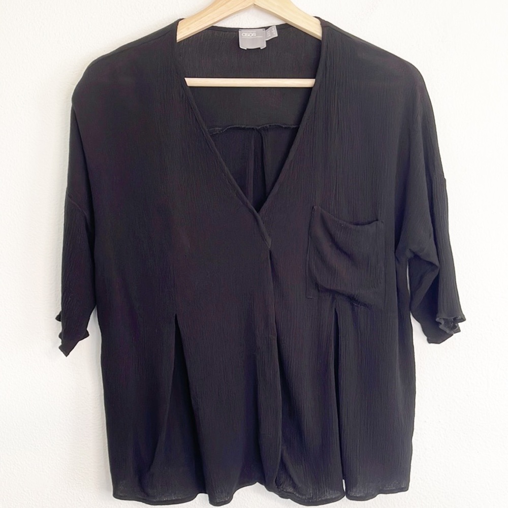 ASOS gauzy boxy fit top 2